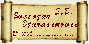 Svetozar Đurašinović vizit kartica